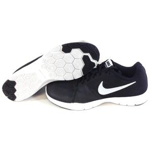 Nike Flex Bijoux Youth 884245 001 Black White Sneakers Shoes Size 7Y EU:40